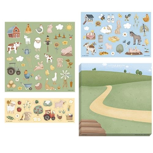 Set de 70+ autocolantes little farm