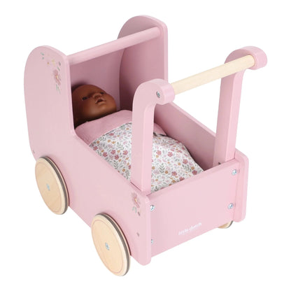 Carrinho de bonecas rosa