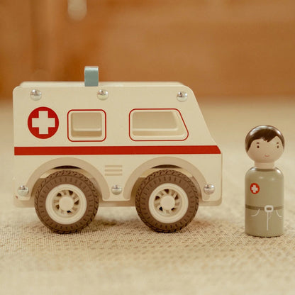 Ambulância madeira FSC