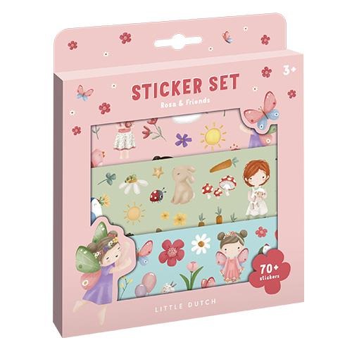 Set de 70+ autocolantes Rosa &amp; friends