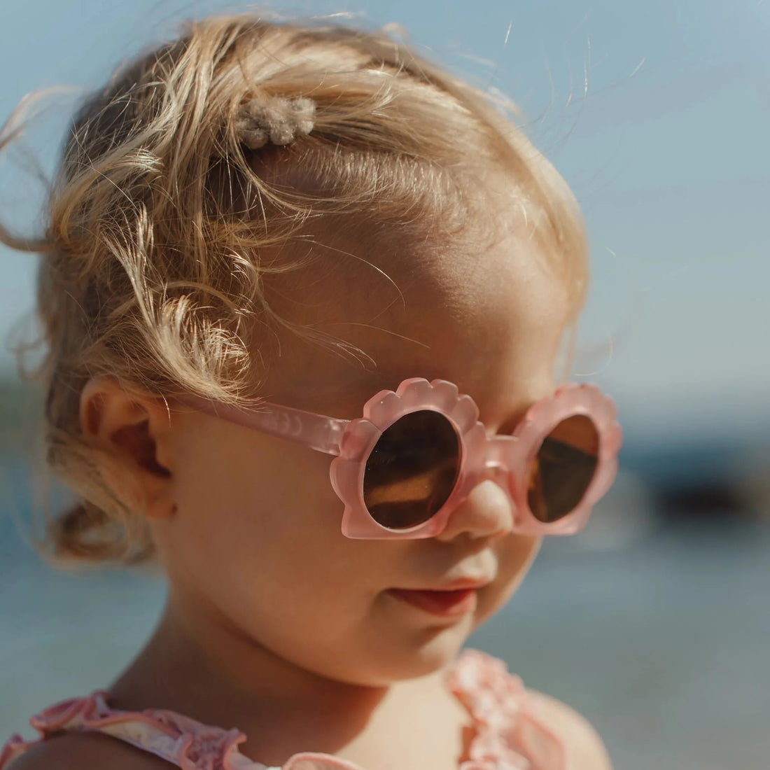 Óculos de sol shell mermaid pink 2-4 anos