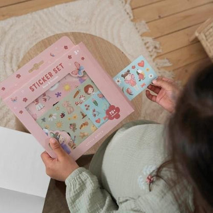 Set de 70+ autocolantes Rosa &amp; friends