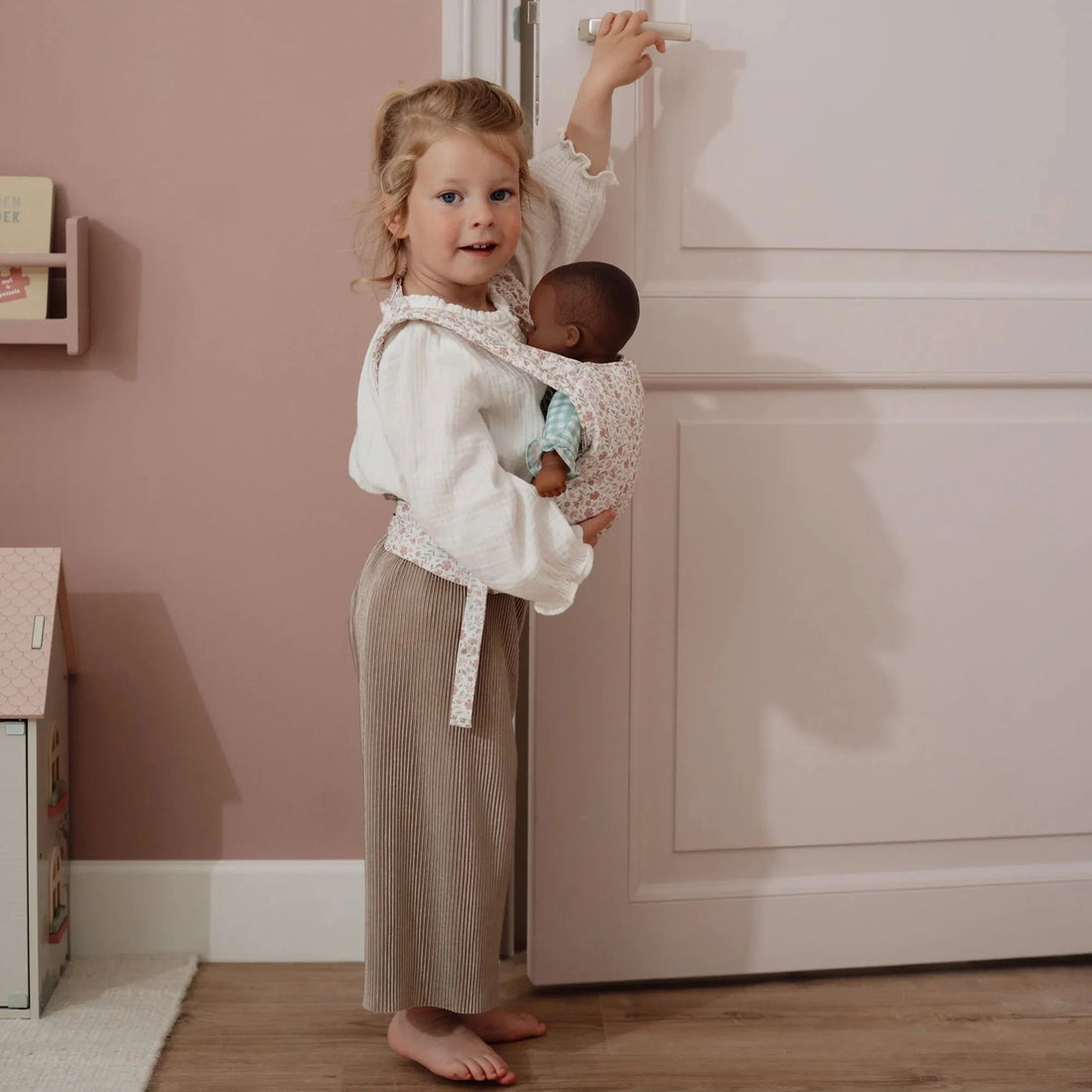 Marsúpio boneca soft flowers