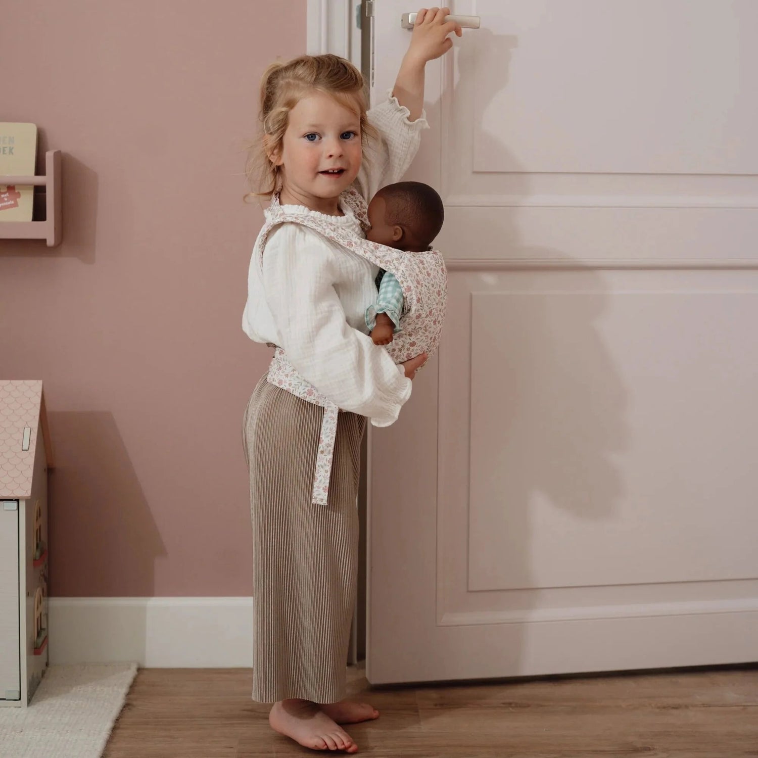 Marsúpio boneca soft flowers