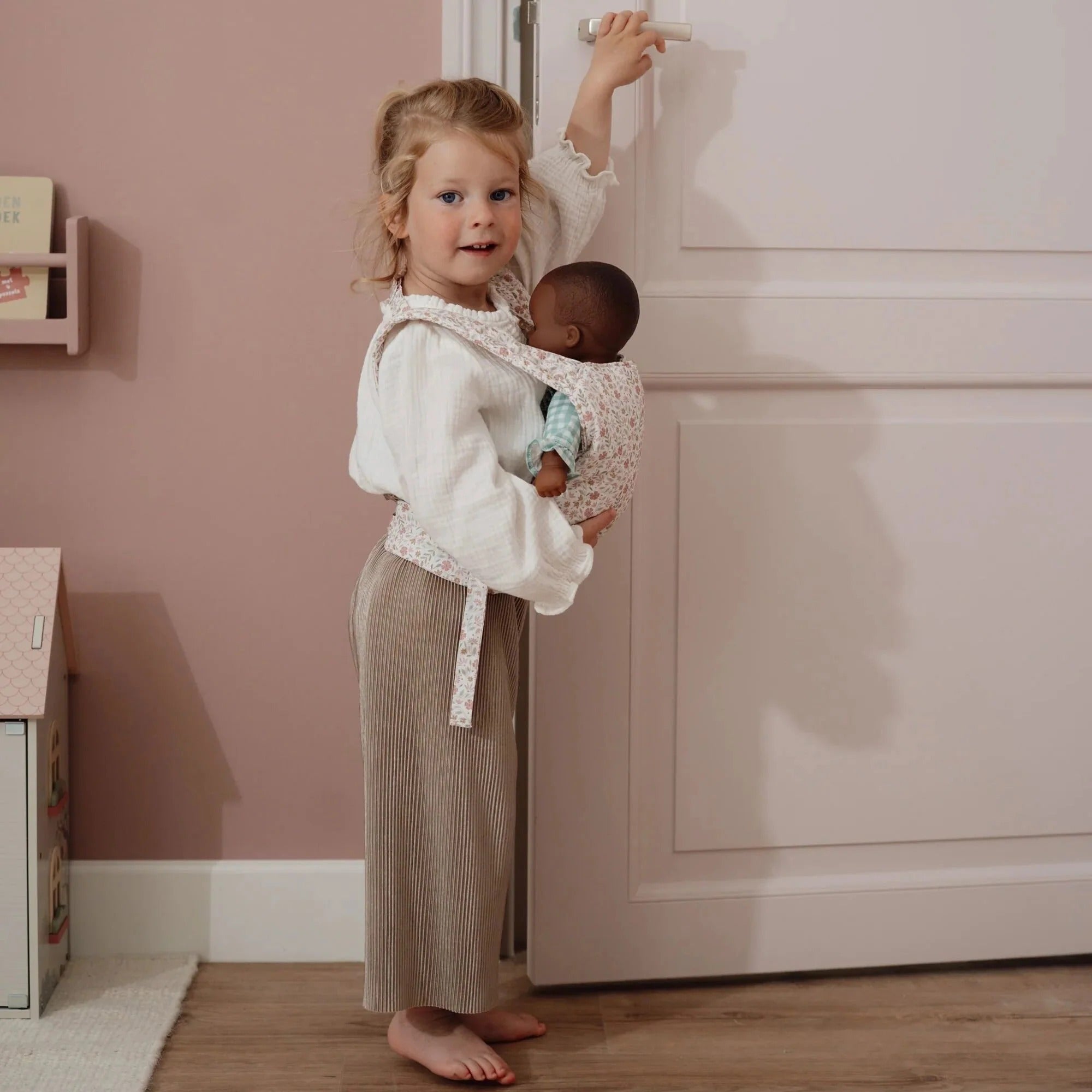 Marsúpio boneca soft flowers