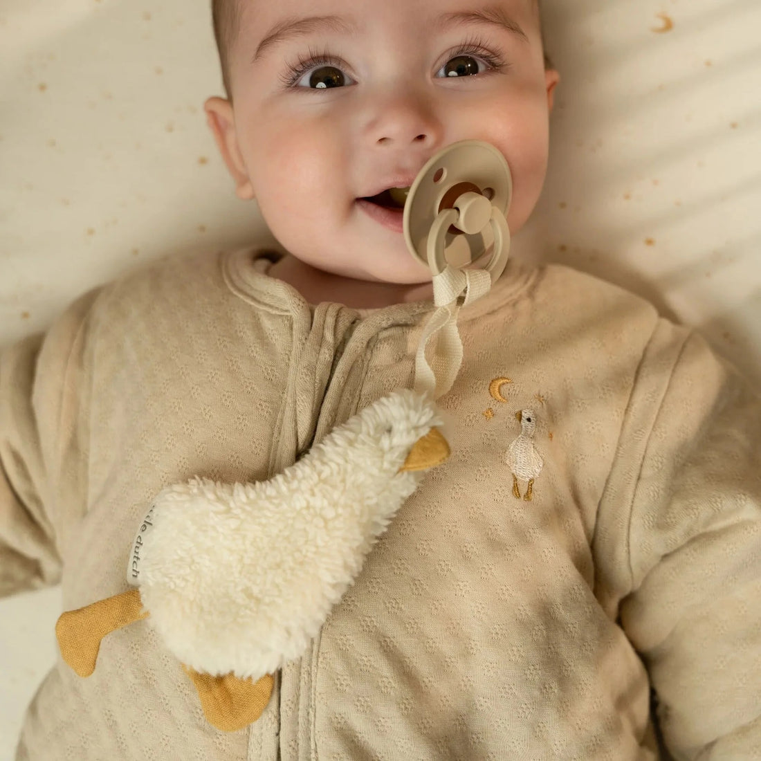 Paninho prende-chupeta goose