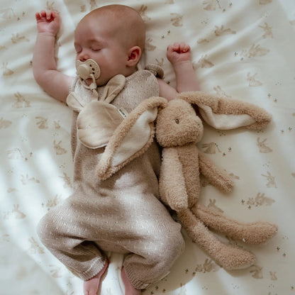 Paninho prende-chupeta coelho bege Newborn Naturals