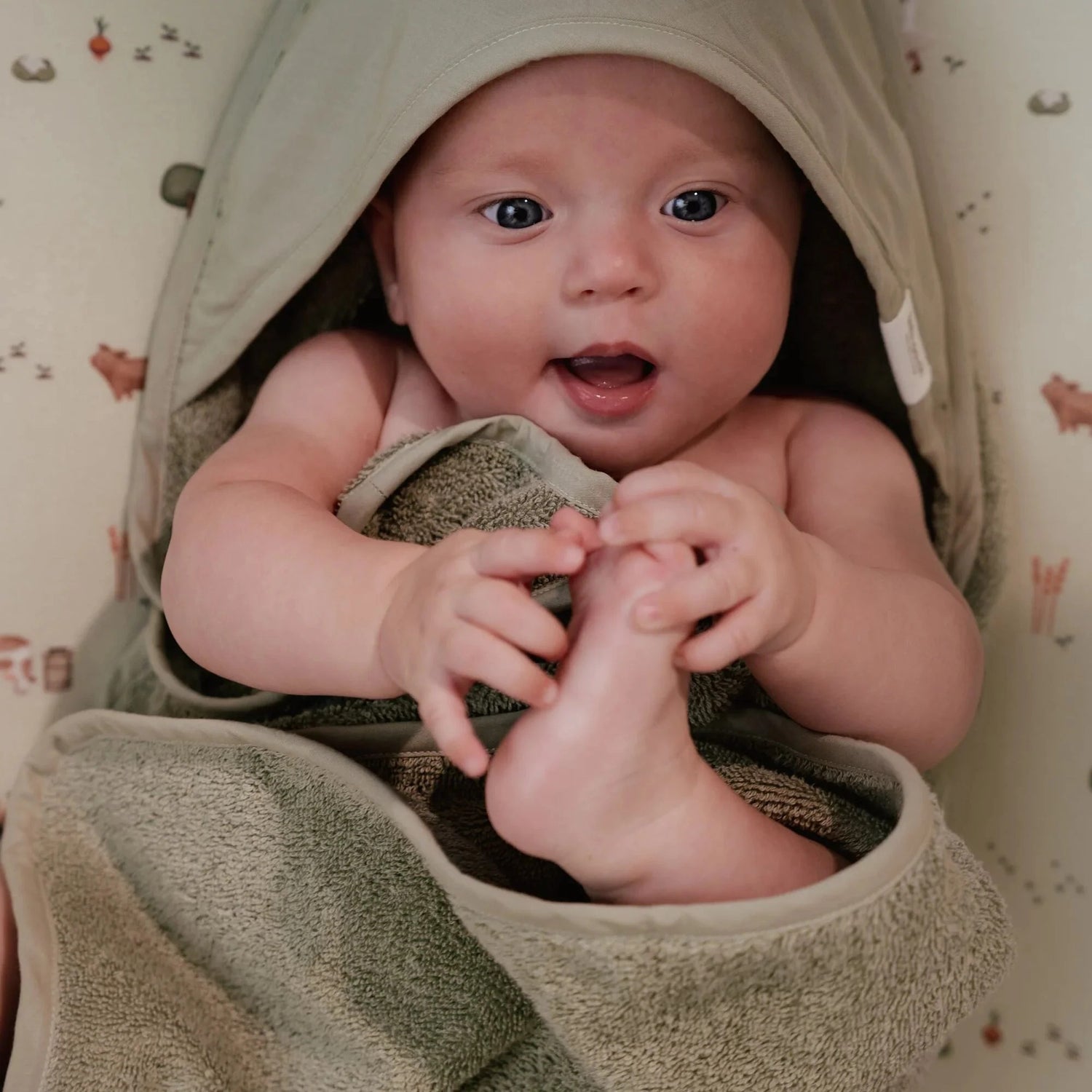 Toalha com capuz Little Farm