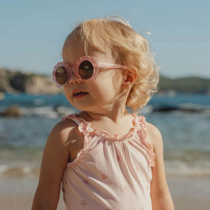 Óculos de sol shell mermaid pink 2-4 anos