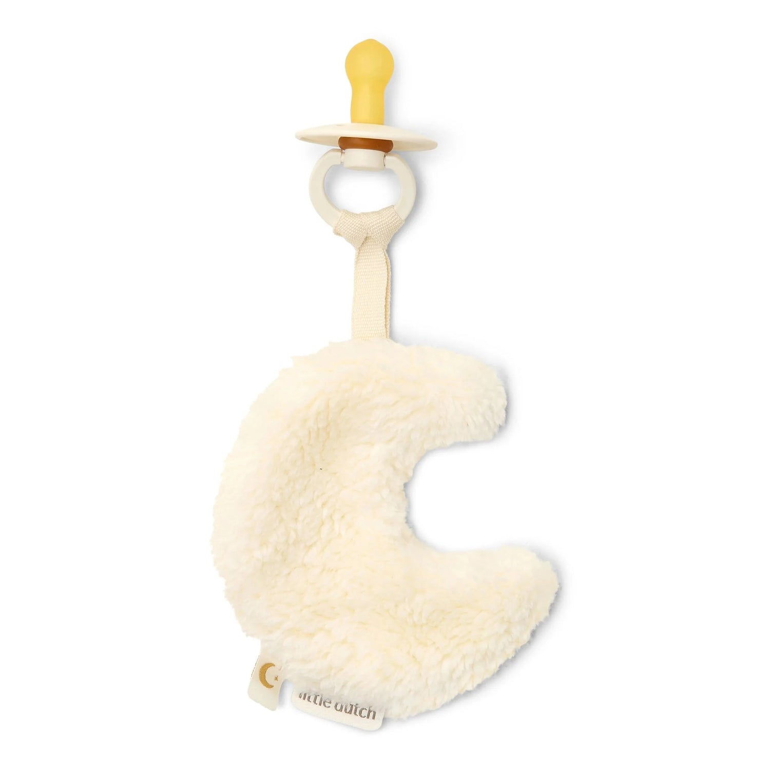 Paninho prende-chupeta Lua white