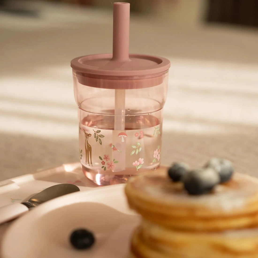 Copo de Criança 250ml com Palhinha Fairy Garden