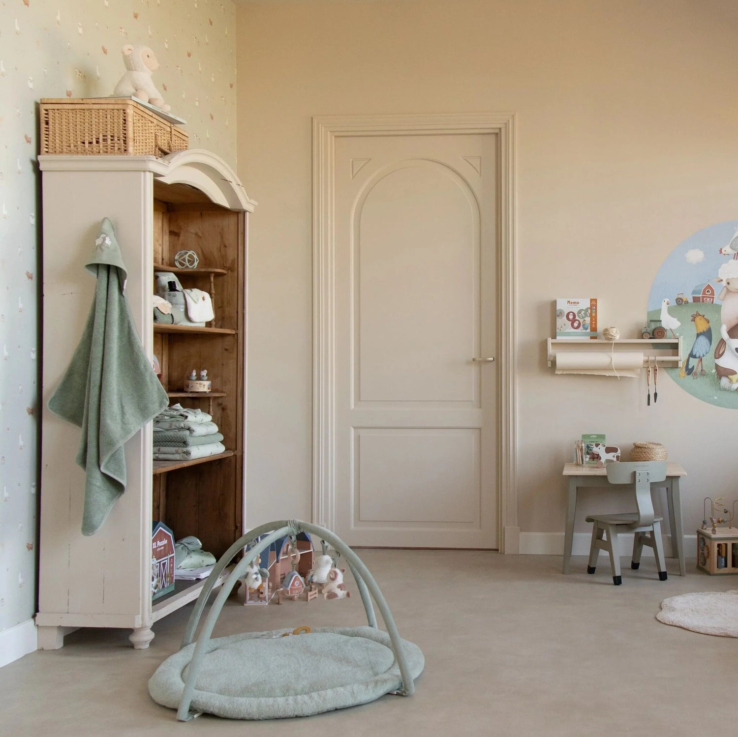 Toalha com capuz Little Farm