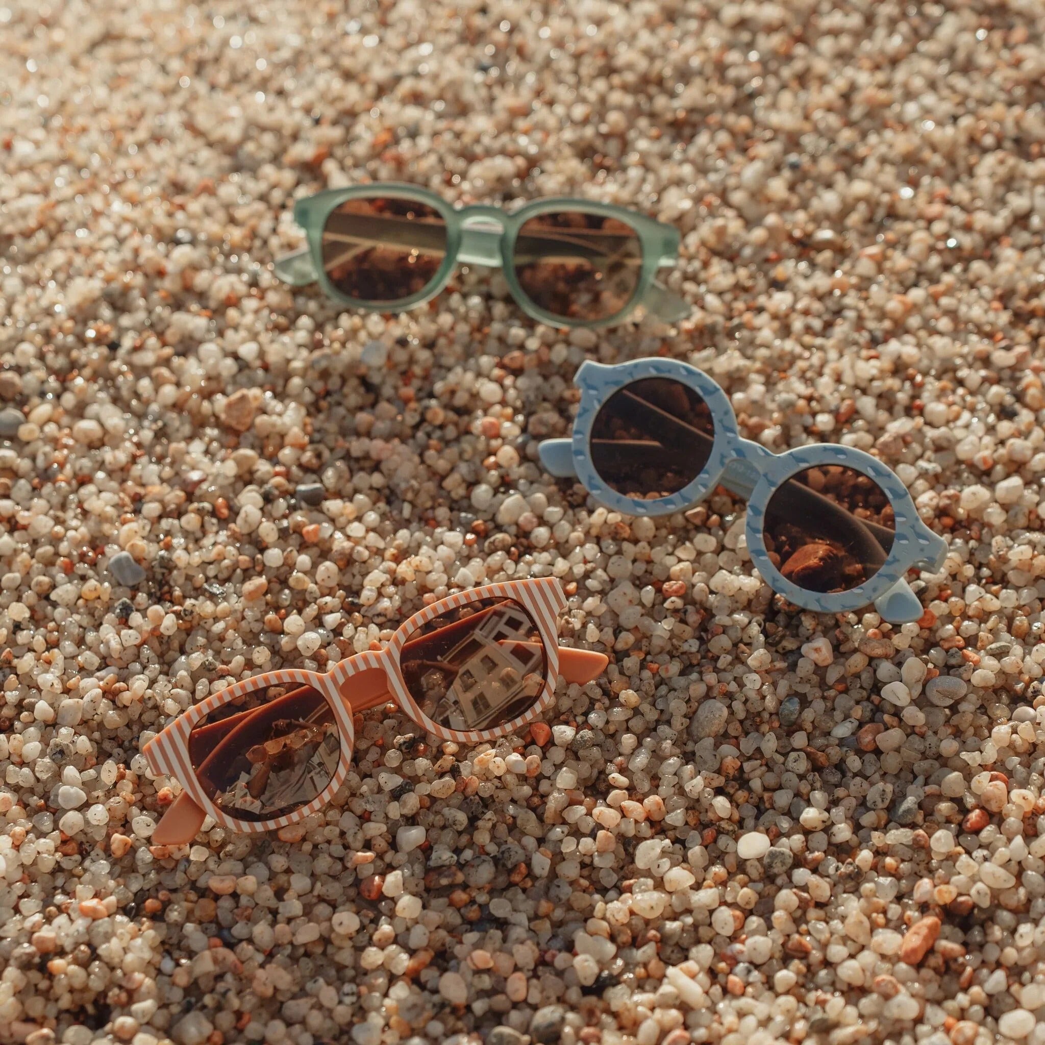 Óculos de sol ocean brown stripes 2-4 anos