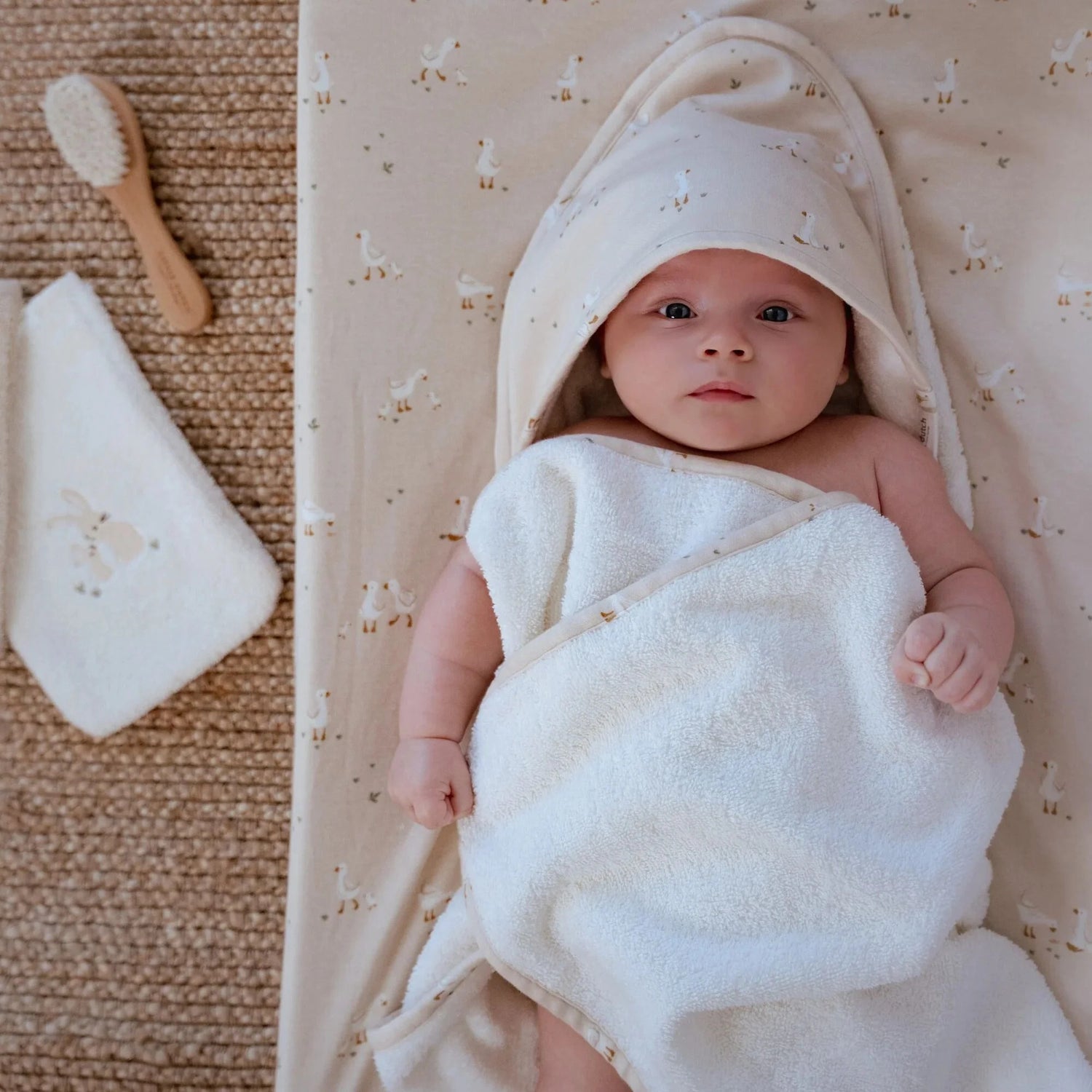 Toalha com capuz little goose Newborn Naturals