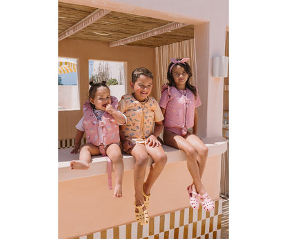 Colete flutuador Whale Pink Learning 2-3 anos
