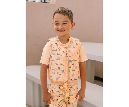 Colete flutuador Wild Animals Learning 2-3 anos