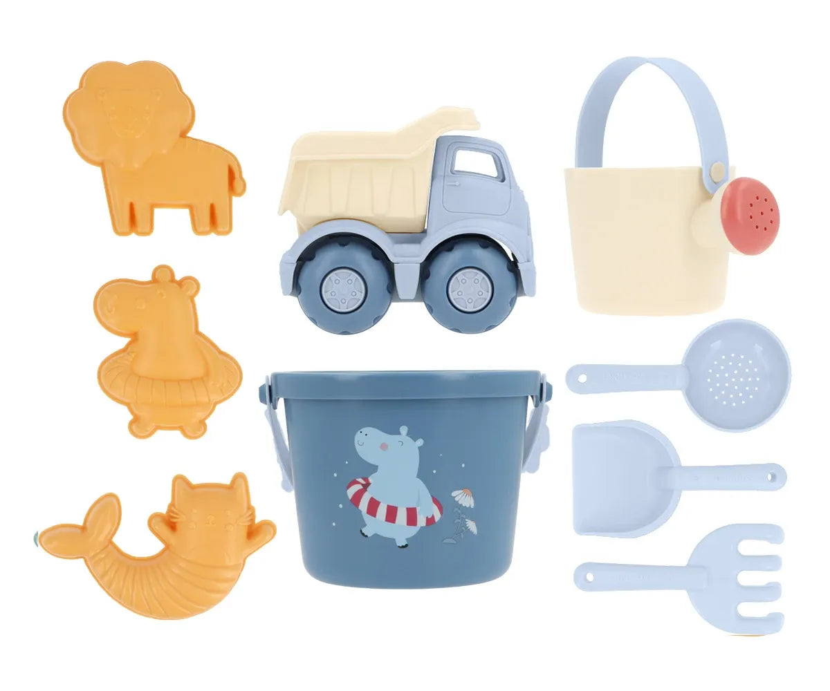 Conjunto de brinquedos de praia Hippos