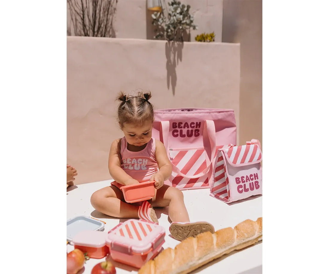 Lancheira grande Stripes Bloom &amp; Blush