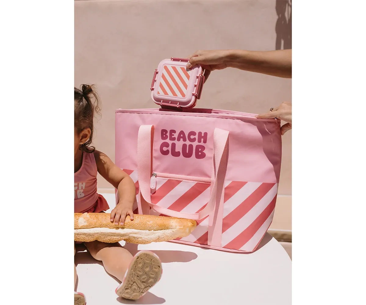 Lancheira grande Stripes Bloom &amp; Blush