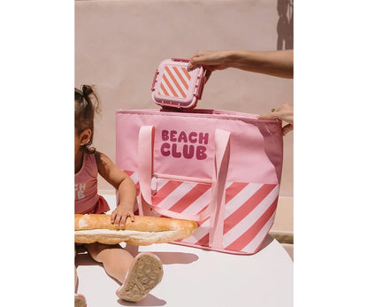 Lancheira grande Stripes Bloom &amp; Blush