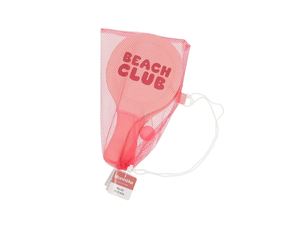 Raquetes de neoprene Stripes Bloom &amp; Blush + bola