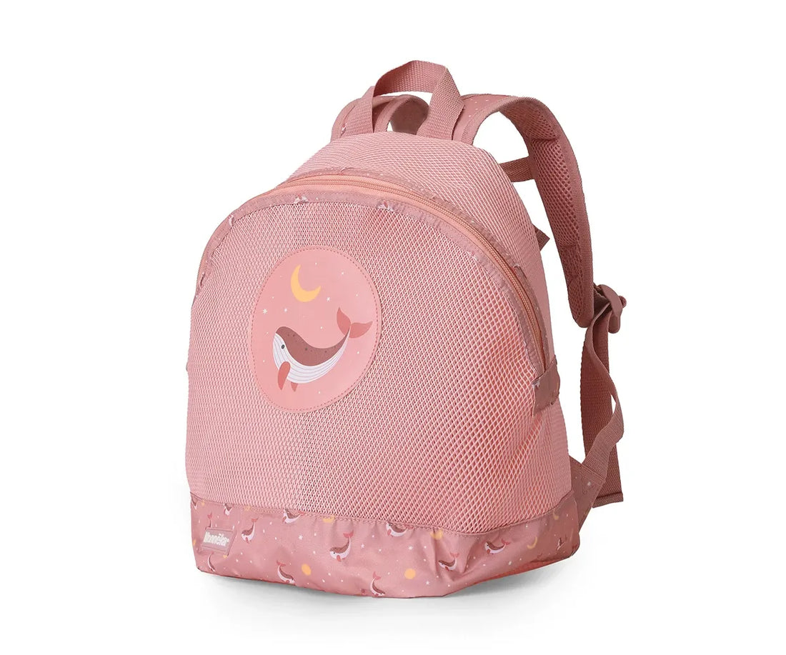Mochila praia anti-areia Whale Pink