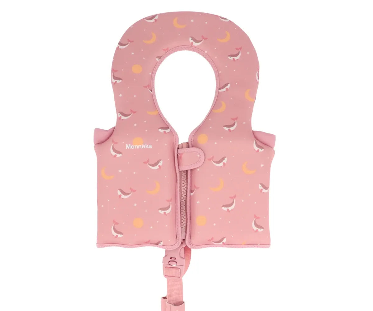 Colete flutuador Whale Pink Learning 1-2 anos