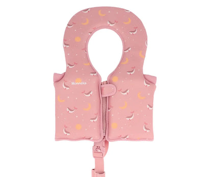 Colete flutuador Whale Pink Learning 1-2 anos