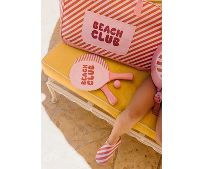 Raquetes de neoprene Stripes Bloom &amp; Blush + bola