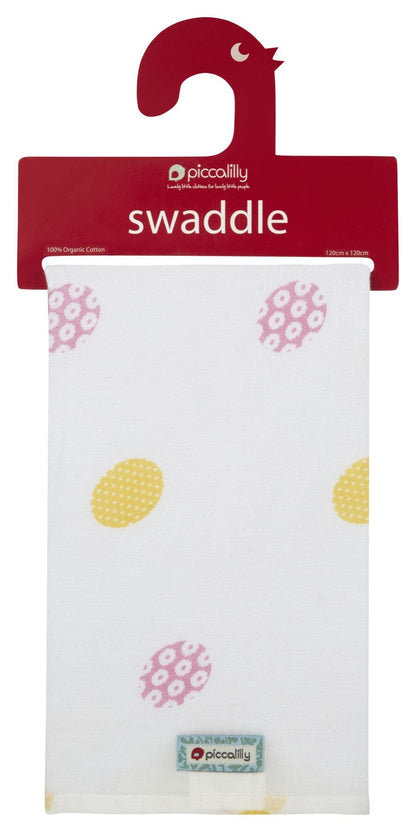 Musselina swaddle daisy spot 120 cm Muslin Piccalilly 