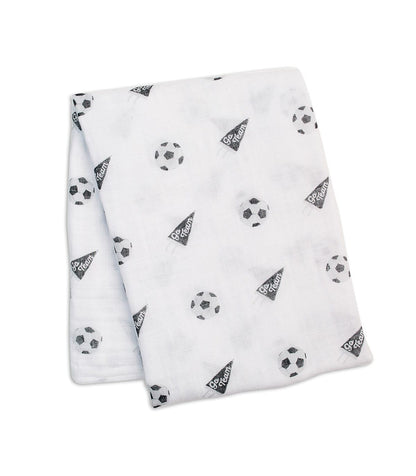 Musselina swaddle futebol 120 cm Lulujo 