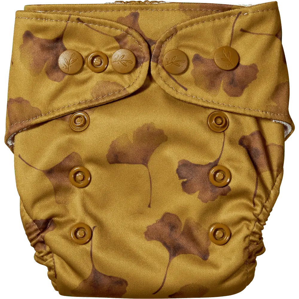 Fralda reutilizável recém-nascido ginkgo Diaper Elskbar