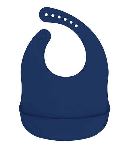 Babete de silicone baleia midnight blue