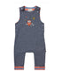 Macacão cambraia mocho Dungarees Piccalilly 