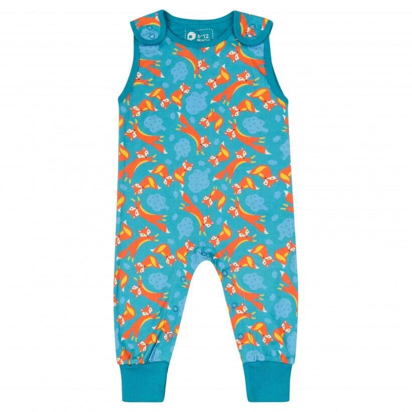 Macacão raposinhas Dungarees Piccalilly 