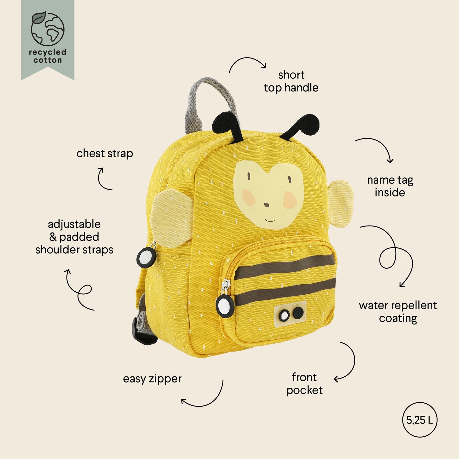 Mochila pequena Mrs Bumblebee