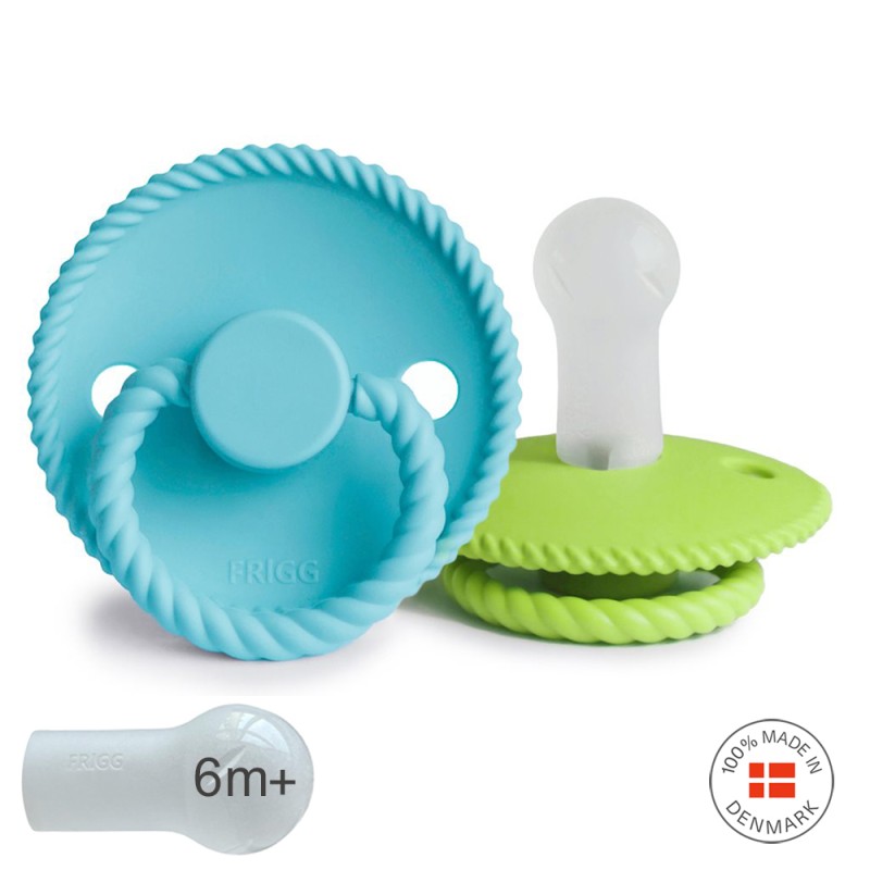 2 chupetas rope redondas SILICONE waterfall | rain forest