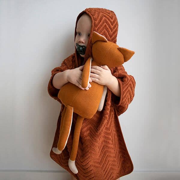 Poncho de banho zig zag rust Poncho Filibabba