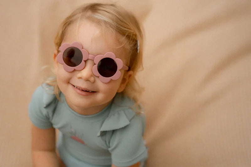 Óculos de sol flower pink 1-5 anos