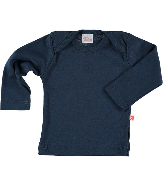 Camisola manga comprida azul marinho