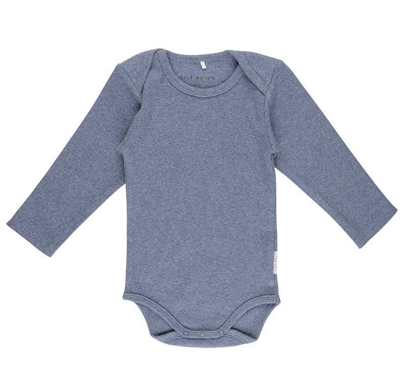 Body long sleeve blue melange Little Dutch Body Little Dutch 
