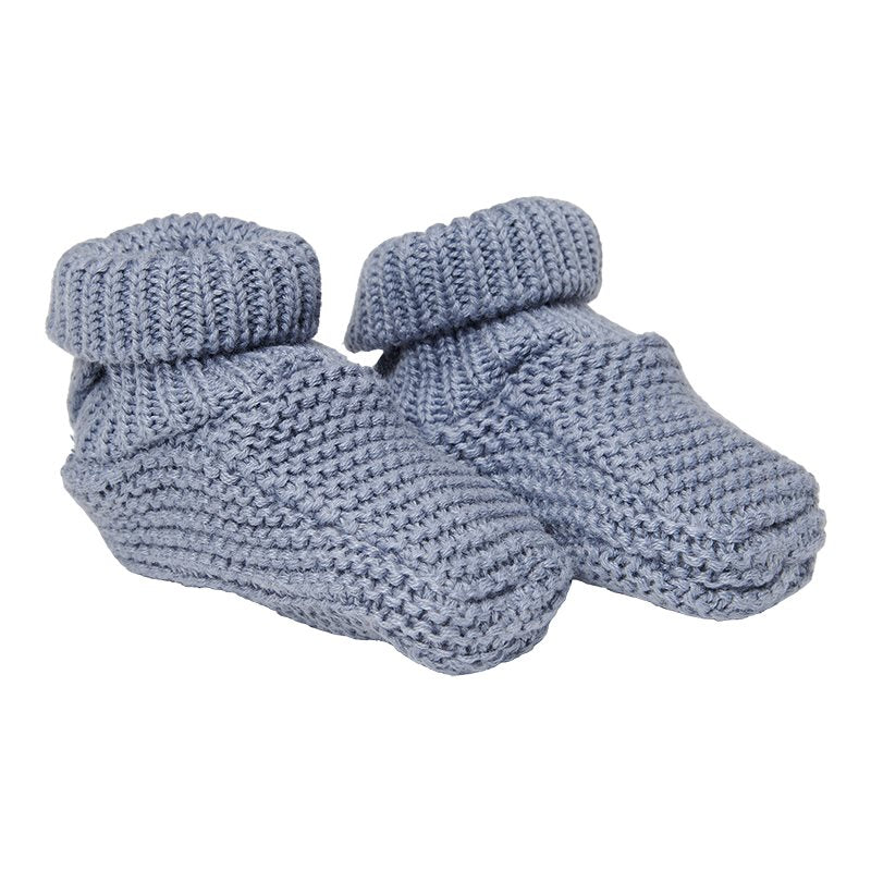 Botinhas recém-nascido malha blue socks Little Dutch 