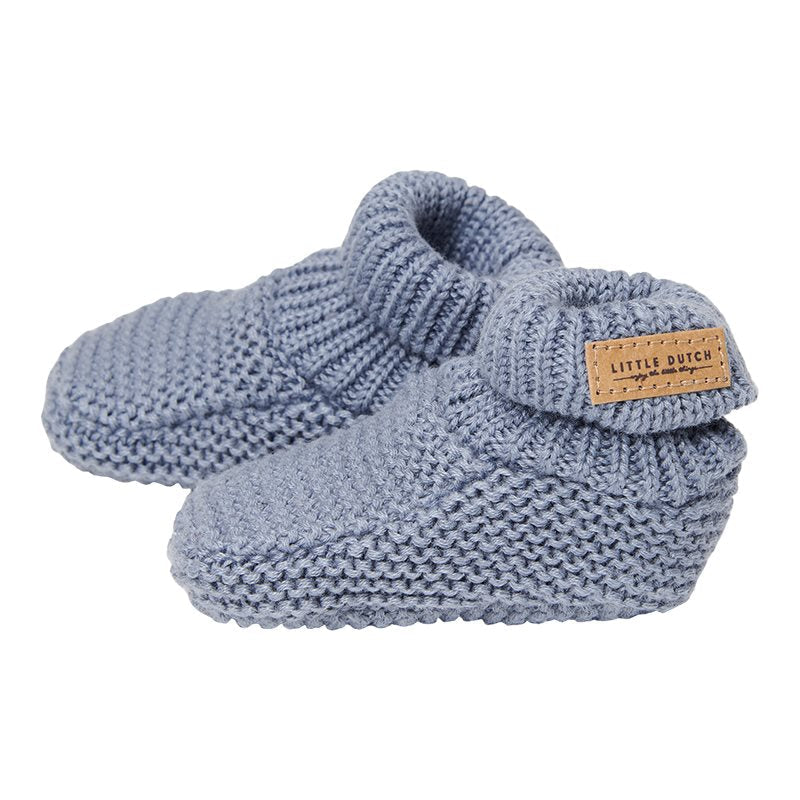 Botinhas recém-nascido malha blue socks Little Dutch 