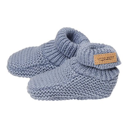 Botinhas recém-nascido malha blue socks Little Dutch 