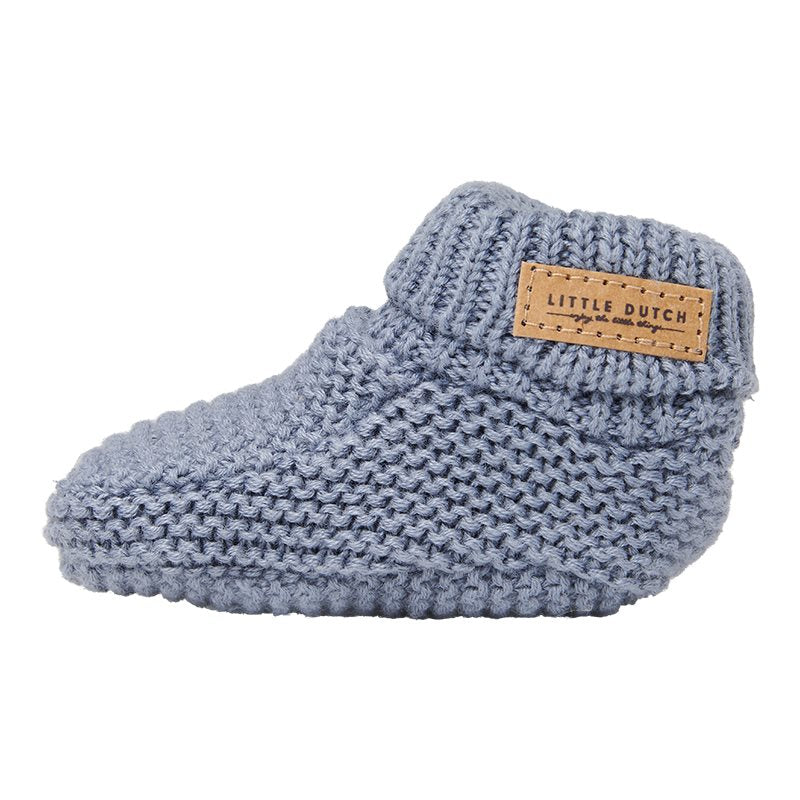 Botinhas recém-nascido malha blue socks Little Dutch 