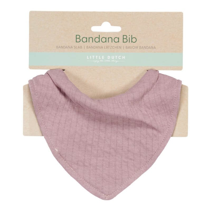 Babete bandana pure mauve babete Little Dutch