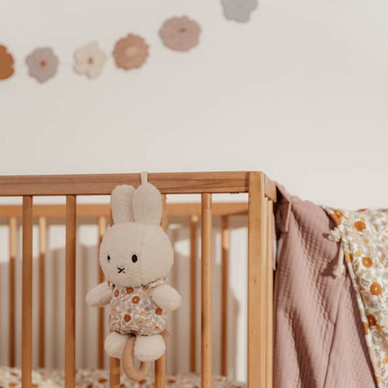 Caixa de música Miffy vintage little flowers Toys Little Dutch