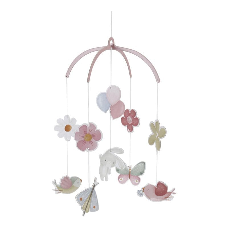 Mobile deco flowers &amp; butterflies mobile Little Dutch 