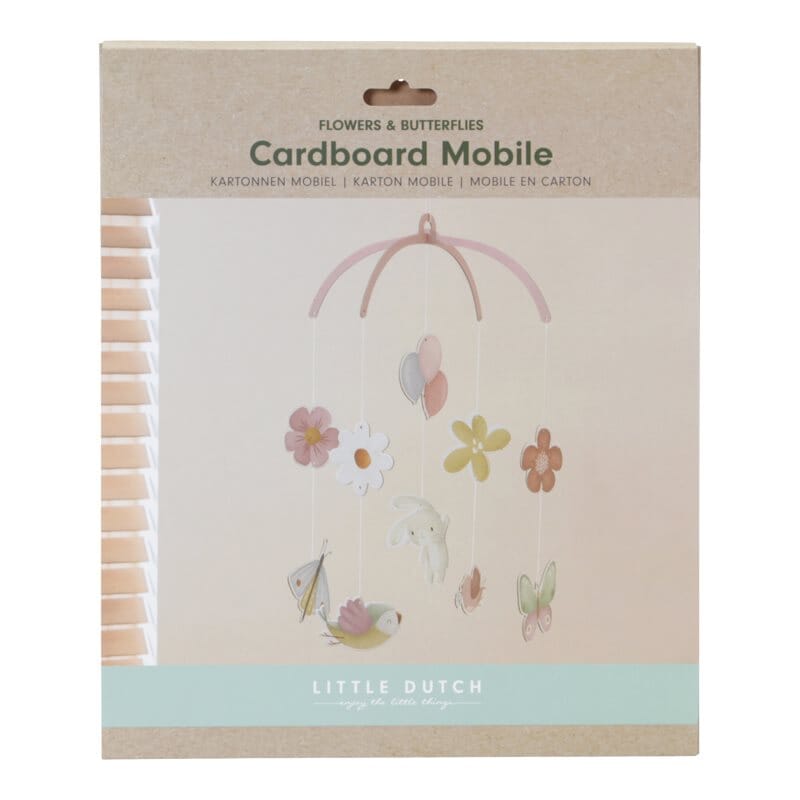 Mobile deco flowers &amp; butterflies mobile Little Dutch 