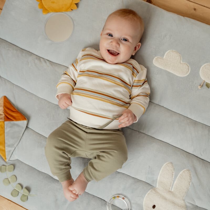 Tapete de atividades Miffy vintage stripes Little Dutch 